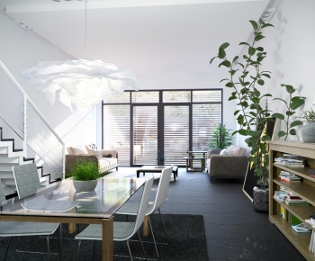 Modern A Living Room-ID:995559932