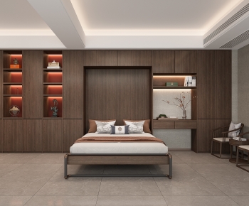 New Chinese Style Bedroom-ID:355788959