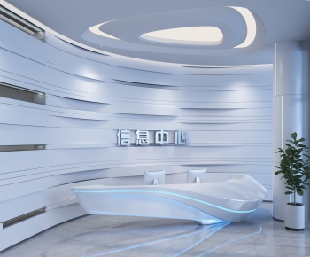Modern Office Reception Desk-ID:687661229