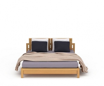 Modern Double Bed-ID:339342124
