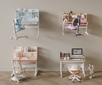 Modern Computer Desk And Chair-ID:270569098