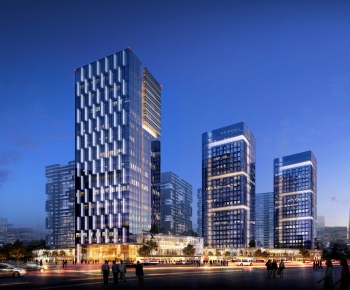 Modern Appearance Of Commercial Building-ID:736612088