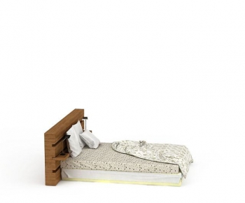 Modern Double Bed-ID:955820083