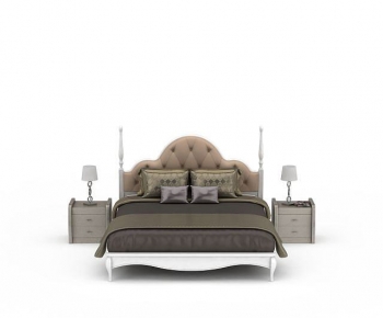 European Style Double Bed-ID:558348896