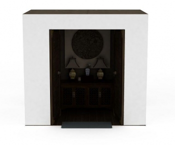 New Chinese Style Side Cabinet-ID:458066944