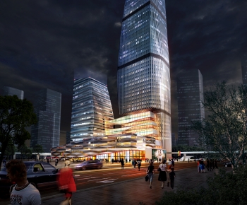 Modern Appearance Of Commercial Building-ID:348998074