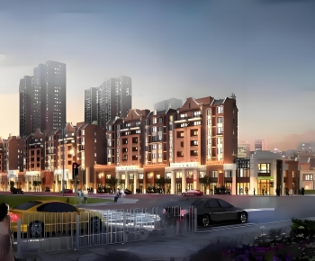Modern Commercial Street-ID:988791023