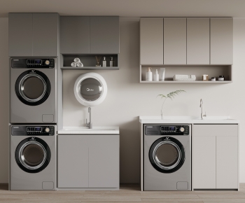 Modern Laundry Cabinet-ID:738858949