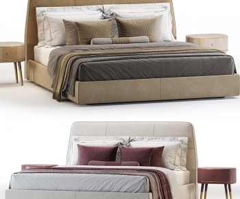 Modern Double Bed-ID:268028021