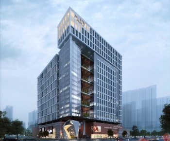 Modern Appearance Of Commercial Building-ID:386733063
