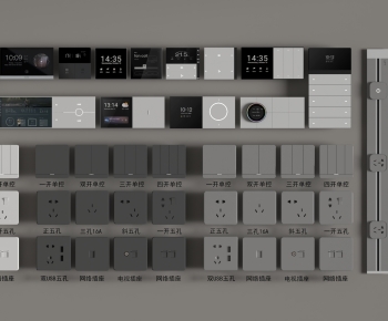 Modern Switch Socket Panel-ID:277390547