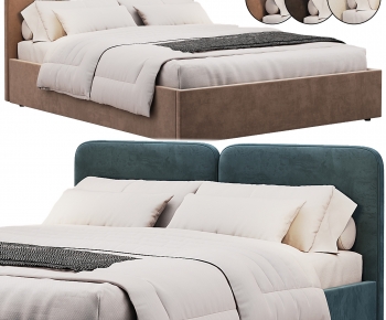 Modern Double Bed-ID:326812989