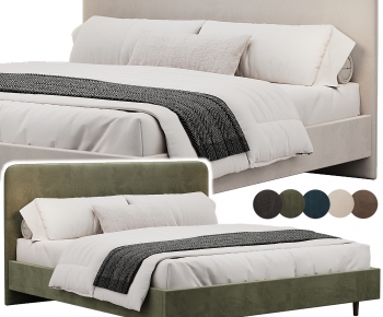 Modern Double Bed-ID:940354117