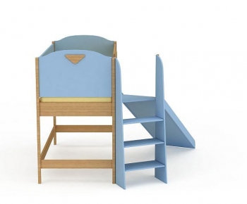 Mediterranean Style Bunk Bed-ID:730844029