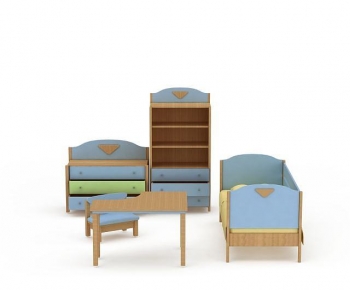 Mediterranean Style Child's Bed-ID:569984915