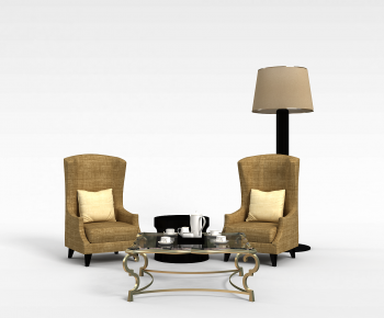 European Style Single Sofa-ID:281306036