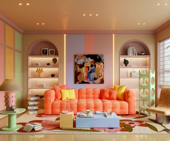 Modern A Living Room-ID:728359942