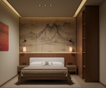 New Chinese Style Bedroom-ID:272641291