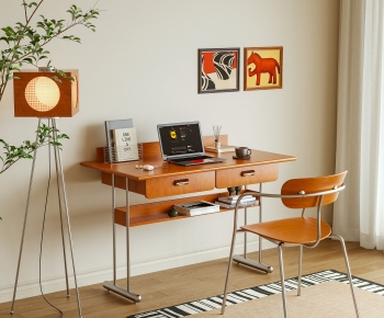 Modern Computer Desk And Chair-ID:123297932