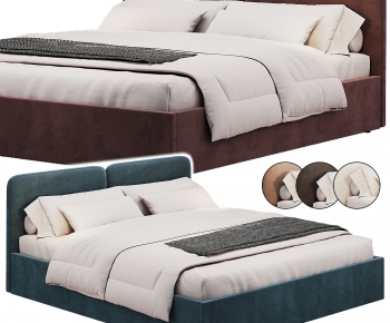 Modern Double Bed-ID:456125973
