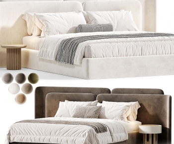 Modern Double Bed-ID:619848976