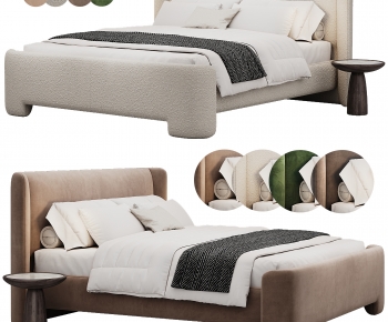 Modern Double Bed-ID:442509893