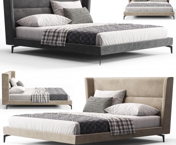 Modern Double Bed-ID:528445017