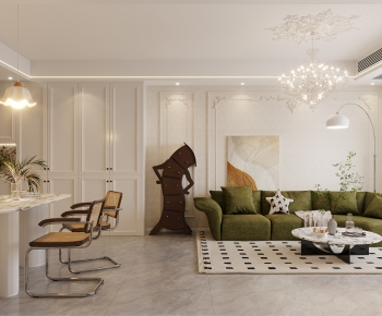 French Style A Living Room-ID:895432959