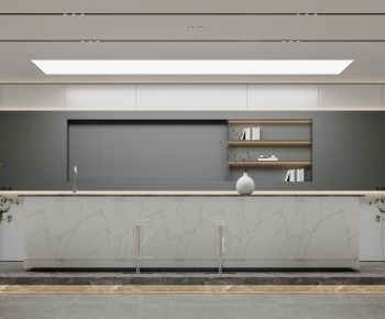 Modern Office Reception Desk-ID:101948983