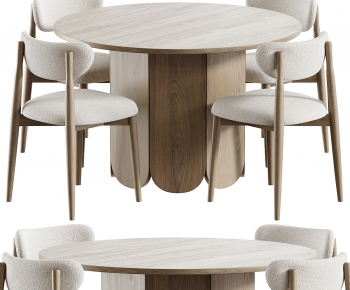 Modern Dining Table And Chairs-ID:864758014