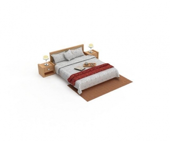 Modern Double Bed-ID:304229356