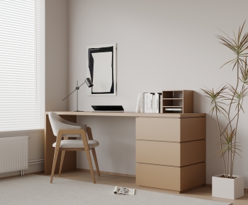 Modern Computer Desk And Chair-ID:174739497