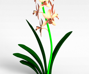 Modern Flowers And Grass-ID:410558943