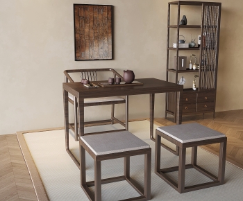 New Chinese Style Tea Tables And Chairs-ID:721143964