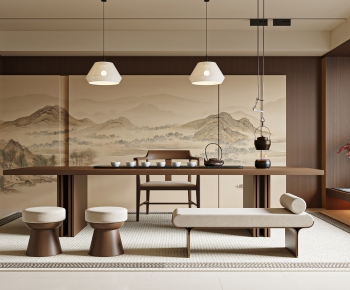 New Chinese Style Tea House-ID:738213068
