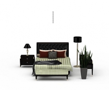 Modern Double Bed-ID:550211918