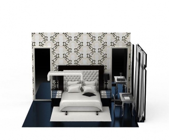 Modern Double Bed-ID:960547921