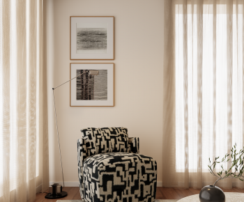 Modern Single Sofa-ID:385370397