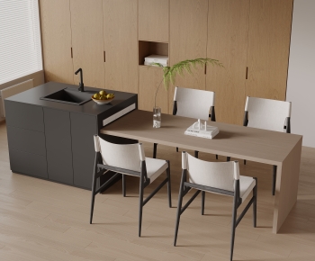 Modern Dining Table And Chairs-ID:385391009