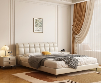 Modern Double Bed-ID:192104107