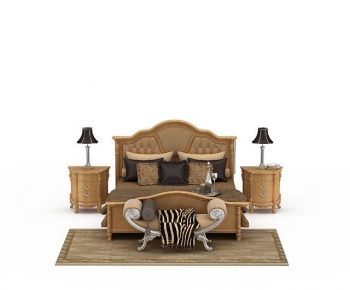 European Style Double Bed-ID:367829897