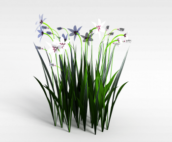 Modern Flowers And Grass-ID:775990515