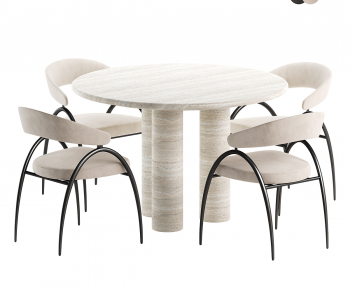 Modern Dining Table And Chairs-ID:889046911
