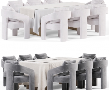 Modern Dining Table And Chairs-ID:890595919