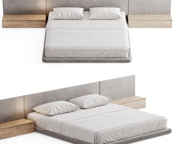 Modern Double Bed-ID:633600008