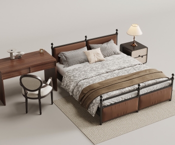 French Style Double Bed-ID:222381118