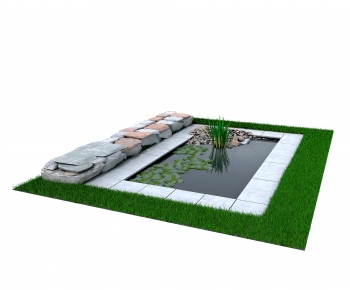 Modern Rockery Waterscape-ID:365166904