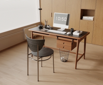 Modern Computer Desk And Chair-ID:299942025