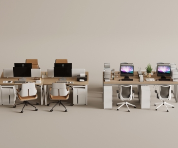 Modern Office Desk And Chair-ID:665389066