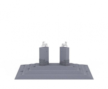 Modern Sculpture Sketch-ID:488121996